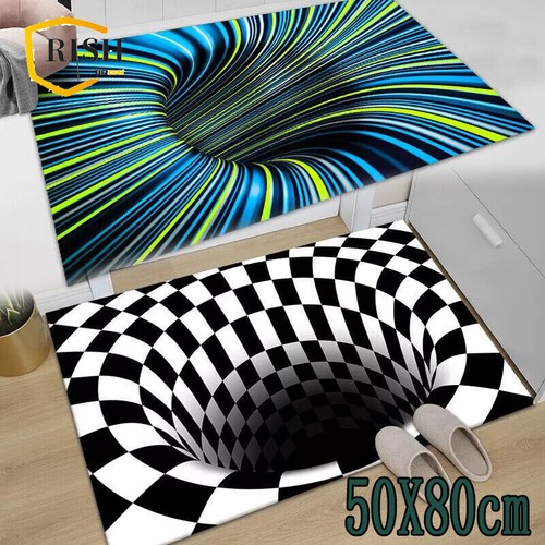 Swirl rug illusion optical - 3d,