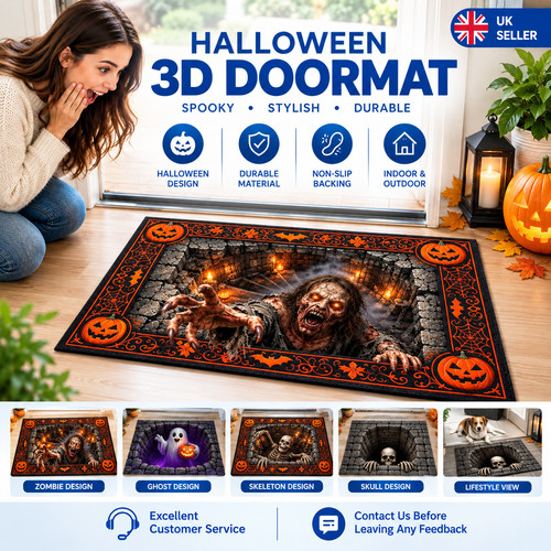 Halloween door mat optical - mat,