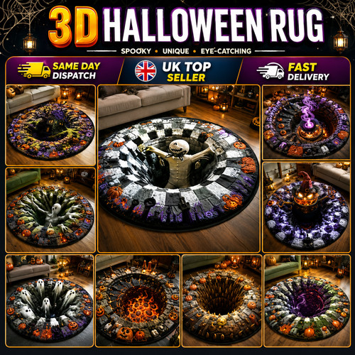 Halloween rug novelty - 3d, rug,