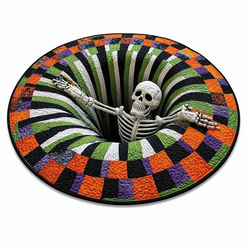 Halloween door mat round - halloween,