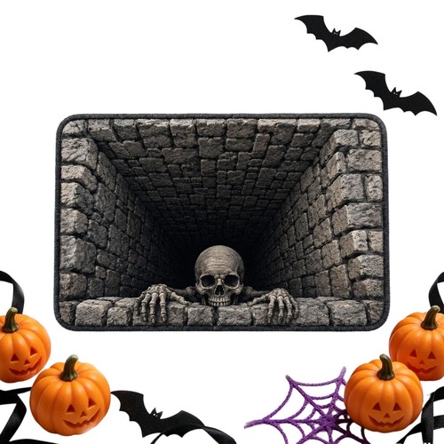 Skeleton optical illusion - 3d,