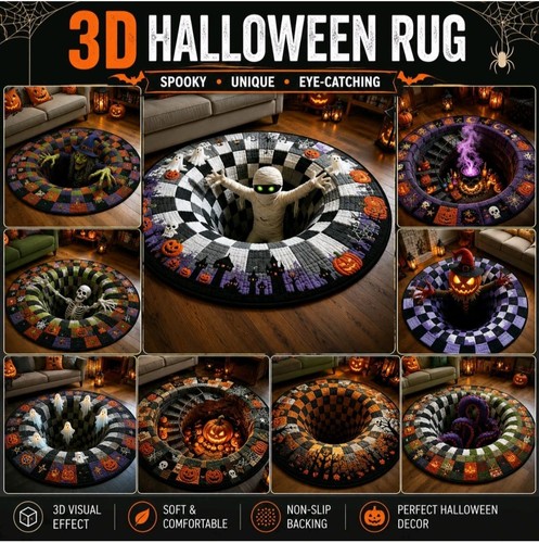 Halloween rug novelty - 3d,