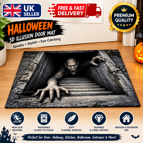 Halloween door mat optical - halloween,