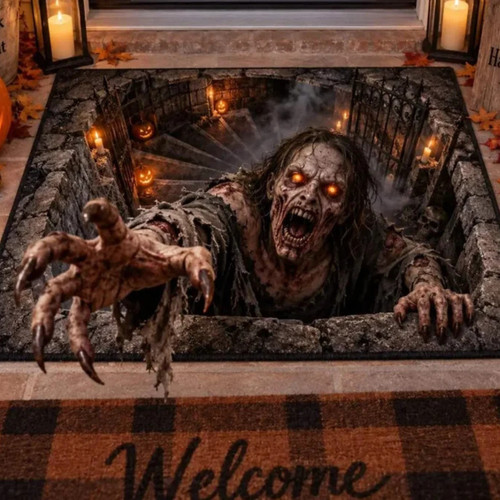 Halloween door mat - mat, optical