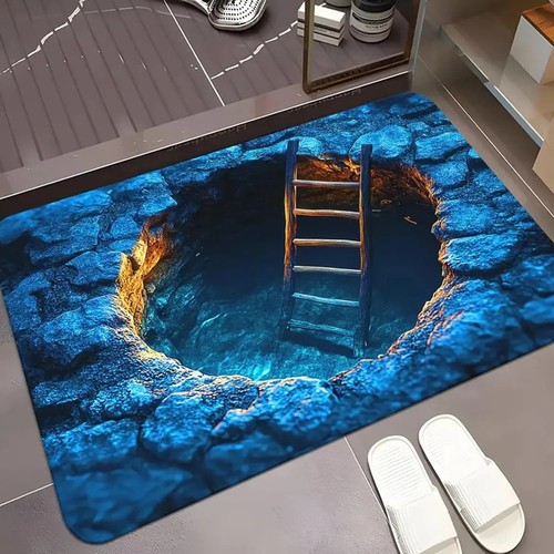 Halloween door mat optical - halloween,