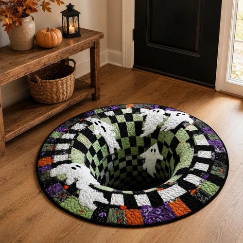 Halloween rug ghost - 3d,