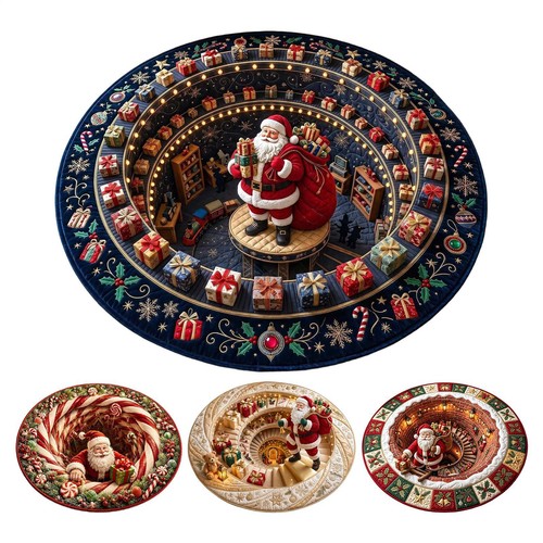 Christmas visual floor mat - christmas, 3d