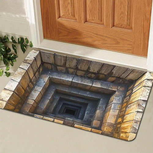 Vortex illusion door - door, mat