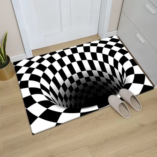 Optical illusion vortex rug - optical,
