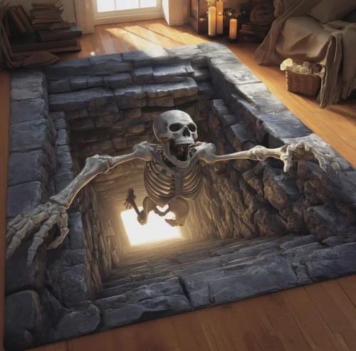 Halloween skeleton optical - 3d,