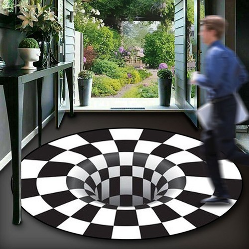 Optical illusion vortex - 3d,