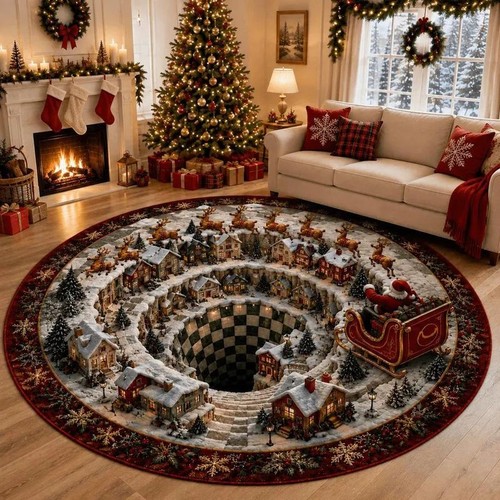 Christmas decorations rug - decorations,