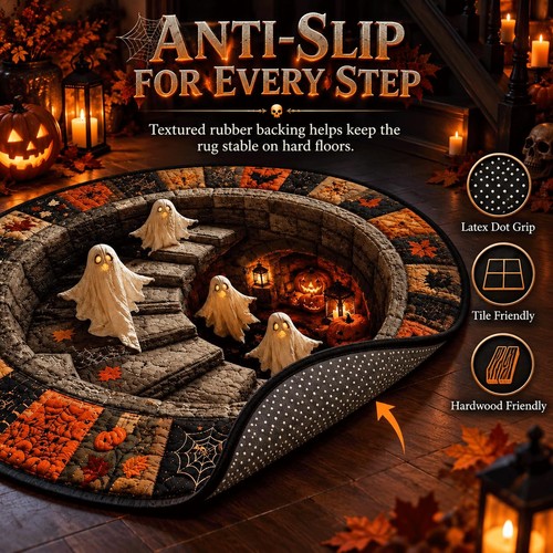Halloween rug optical - rug,