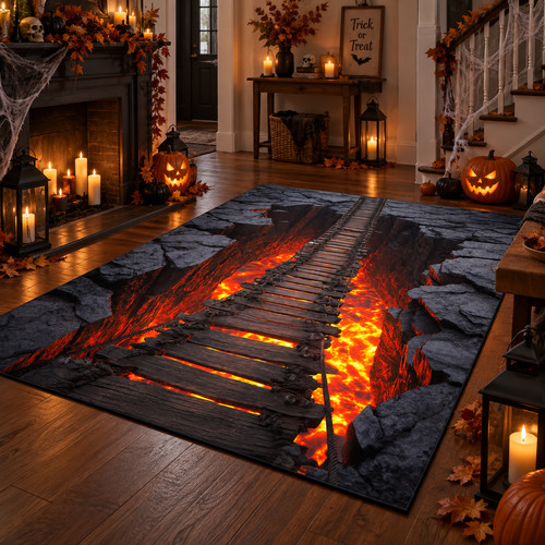 Lava bridge halloween - lava,