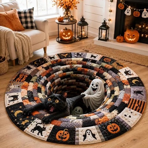 Halloween rug ghost - 3d,