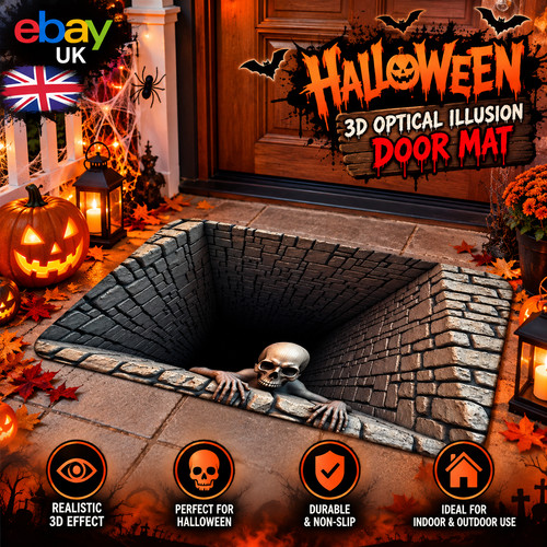 Halloween door mat - halloween, 3d