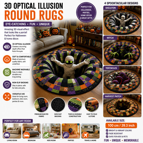 Halloween rug novelty - 3d, rug,