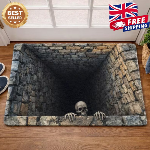 Halloween door mat - door, 3d