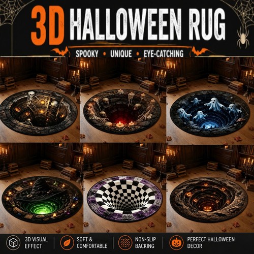 Halloween rug novelty - 3d, rug,