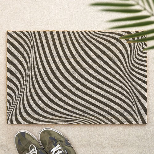 Optical illusion brush doormat - optical,