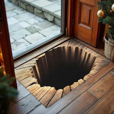 3D Optical Illusion Non-Slip