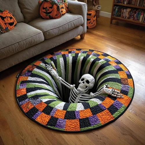 Halloween vortex round rug - vortex,