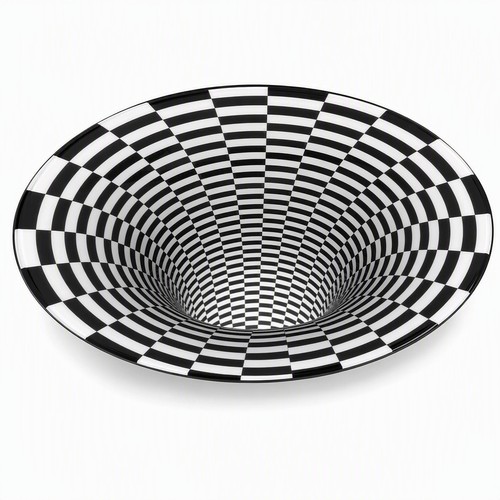Optical illusion vortex rug - optical,
