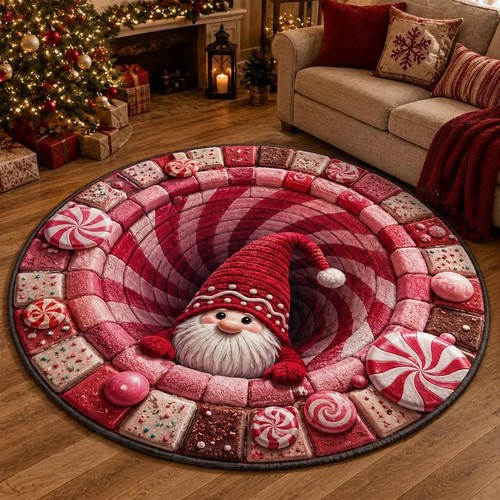 Christmas decorations rug - 3d,