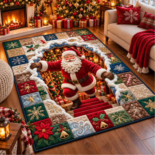 Christmas decorations rug - decorations, 3d