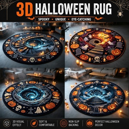 Halloween rug novelty - 3d, rug,