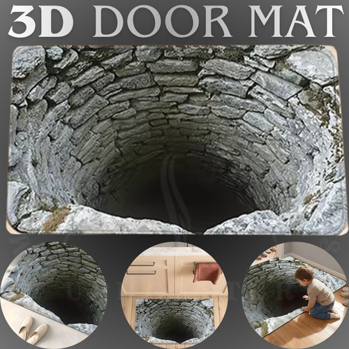 Optical illusion door - optical, mat