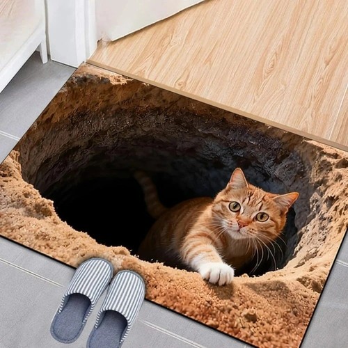 Optical illusion cat - 3d,