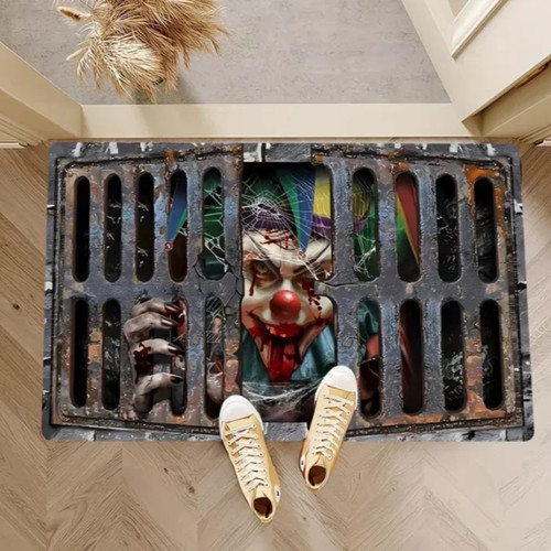 Halloween door mat optical - halloween,