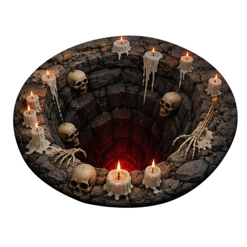 Illusion halloween round - illusion,