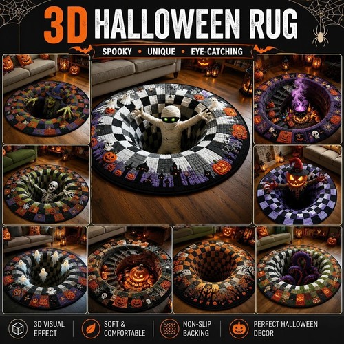 Halloween rug novelty - 3d,